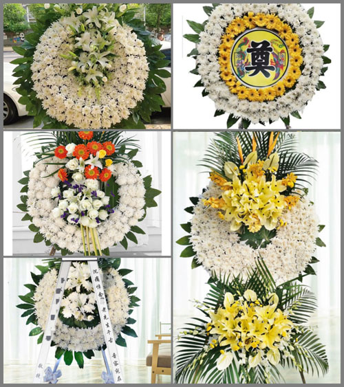 浙江省丽水青田县山口镇雅陈村花圈速递